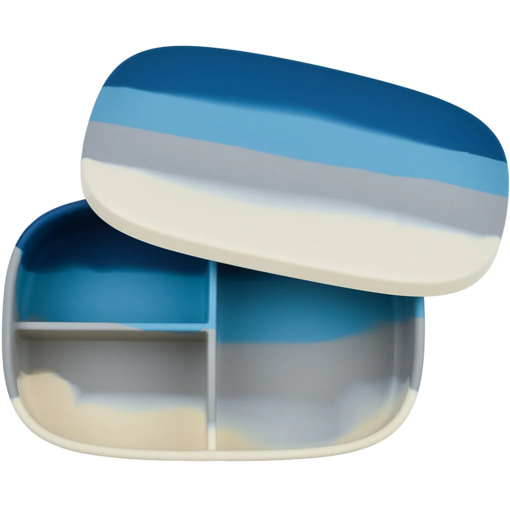 Silikonska činija za užinu Grech Desert teal - Image 2