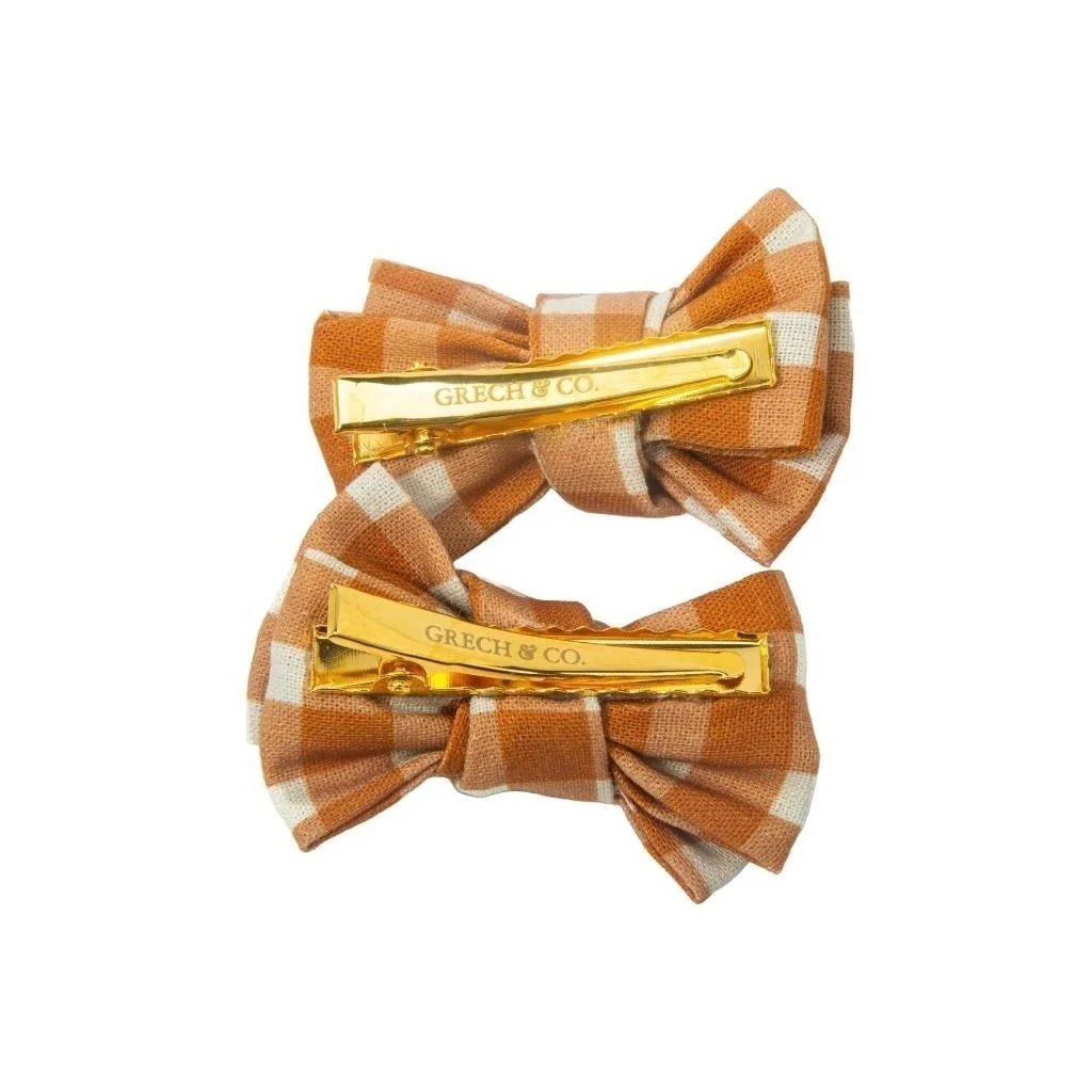 Pigtail_Bow_Hair_Clips_set_of_2-Hair_accessories-GCO2147-Sienna_Gingham-1_682927e8-06b8-4f8f-b0b6-736a391294cd_1024x1024 Šnale sa mašnom set od 2 Sienna Gingham - Image 2